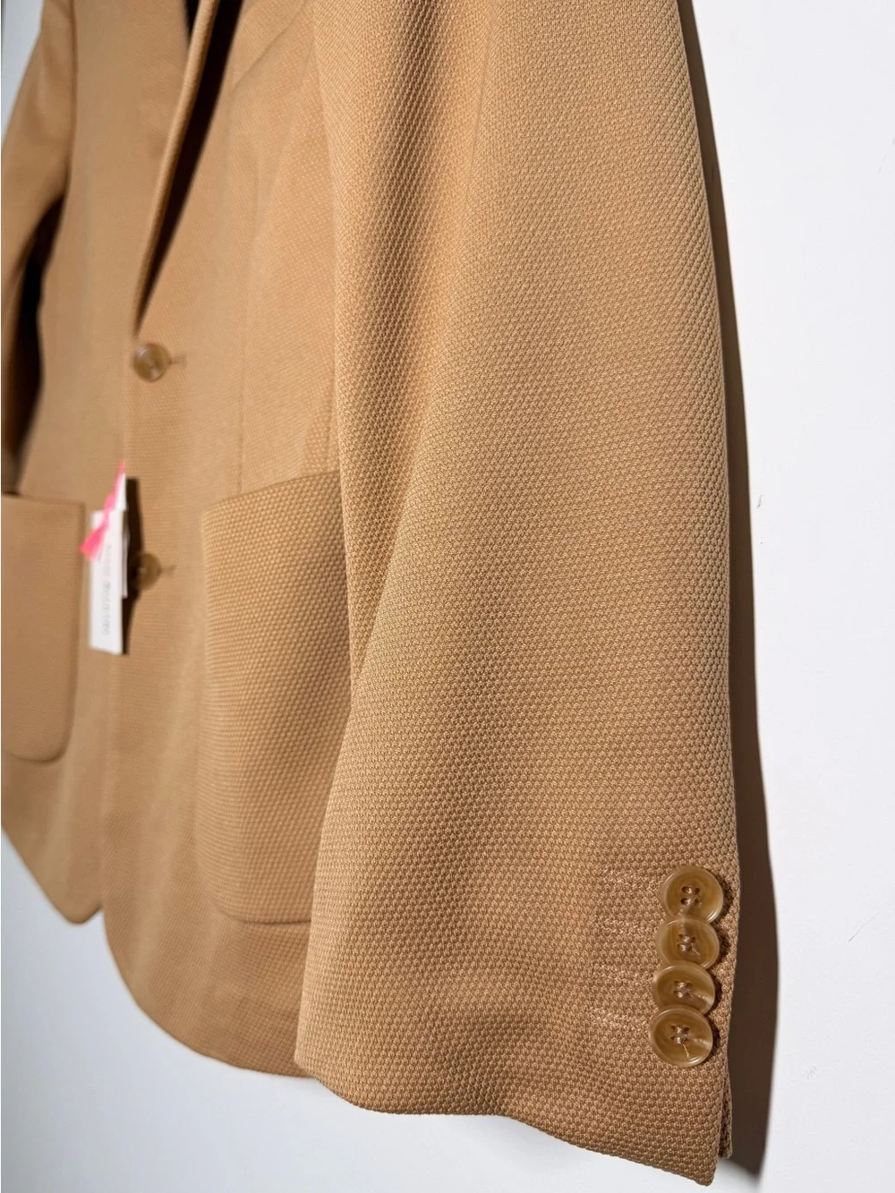Isaac Mizrahi Boys 14 Camel Textured Blazer Sport Coat One Button NWT School